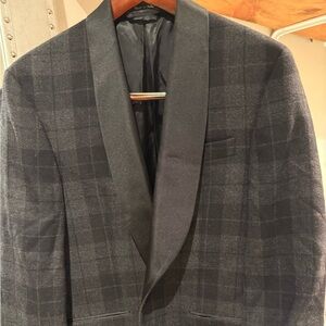 Ralph Lauren Charcoal Plaid Blazer